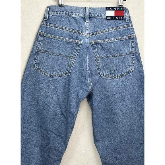 VTG Tommy Hilfiger Tommy Jeans Men's Size 31x34 Blue Big Flag Y2K - Picture 11 of 12
